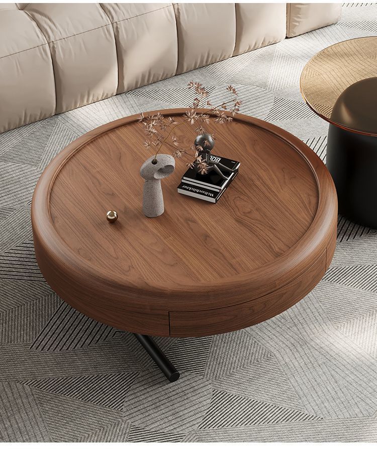 Designer Italian light luxury round coffee table combination art creative living room home modern simple coffee table small apartment