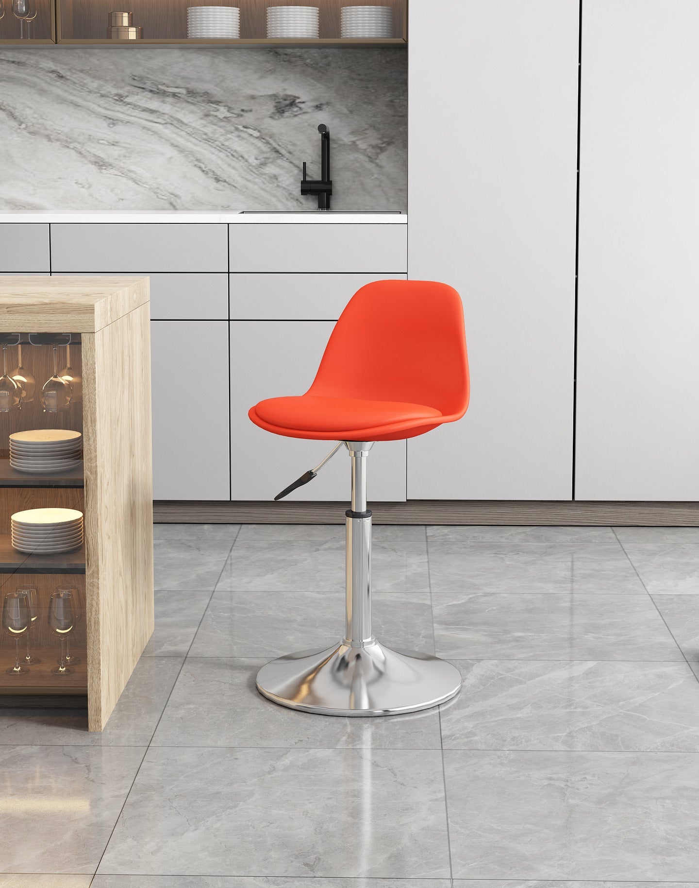 Simple household high stool bar chair bar chair can be lifted and lowered to choose rotating back chair casual chair high chair