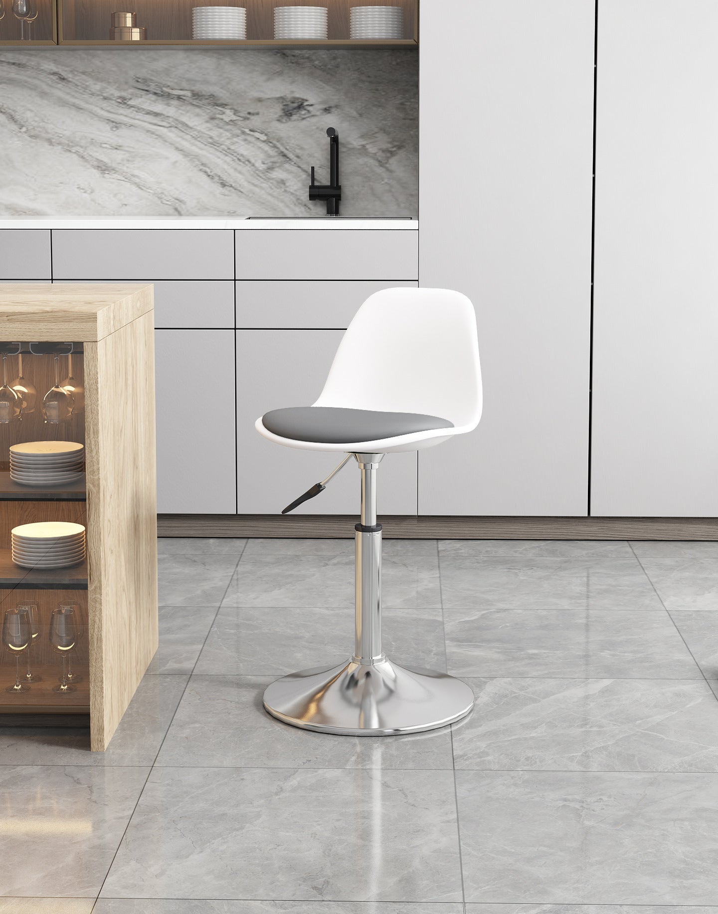 Simple household high stool bar chair bar chair can be lifted and lowered to choose rotating back chair casual chair high chair