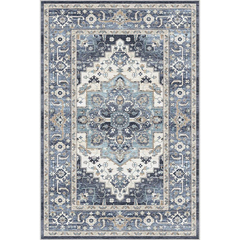 Cross-border Amazon retro living room carpet dirt-resistant and easy to take care of Nordic American sofa bedroom coffee table blanket foldable