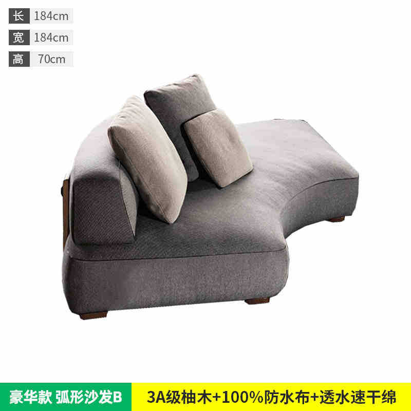 Outdoor courtyard teak sofa hotel outdoor designer garden Nordic homestay manor outdoor sofa combination