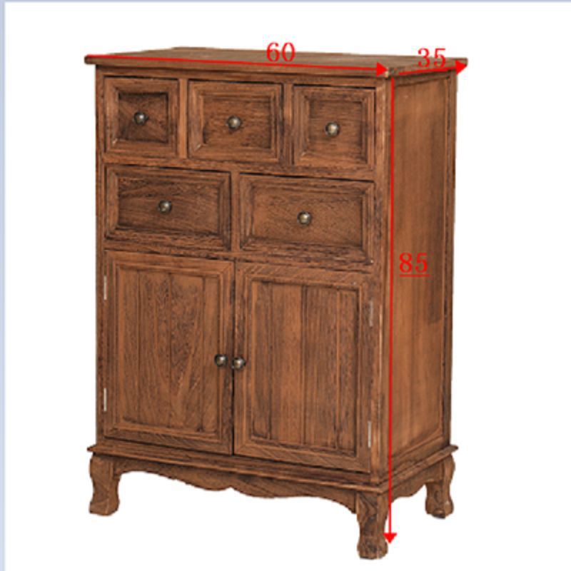 Solid wood dining side cabinet locker living room modern simple tea table against the wall side cabinet storage cabinet household