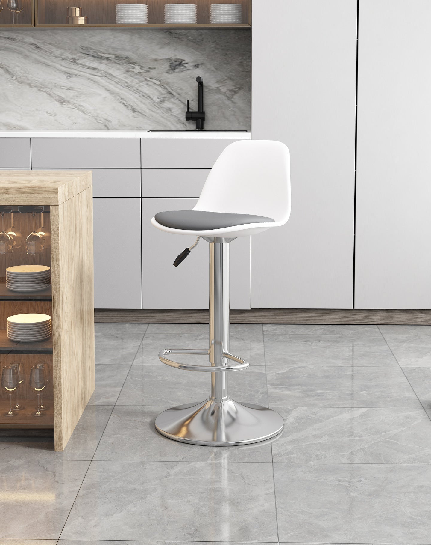 Simple household high stool bar chair bar chair can be lifted and lowered to choose rotating back chair casual chair high chair