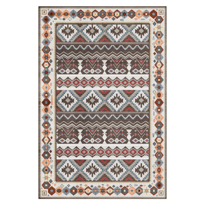 Cross-border Amazon retro living room carpet dirt-resistant and easy to take care of Nordic American sofa bedroom coffee table blanket foldable