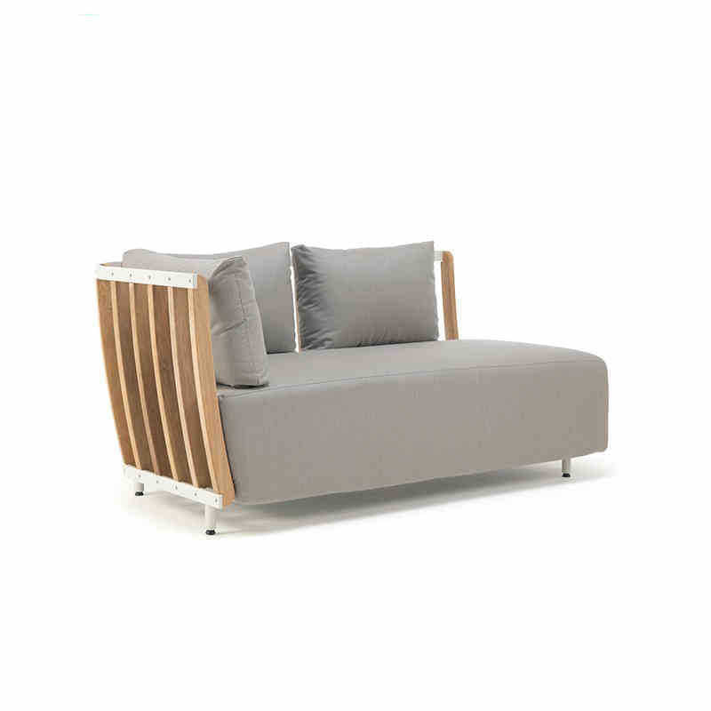 Outdoor sofa teak villa leisure combination rattan chair solid wood coffee table outdoor garden courtyard model furniture