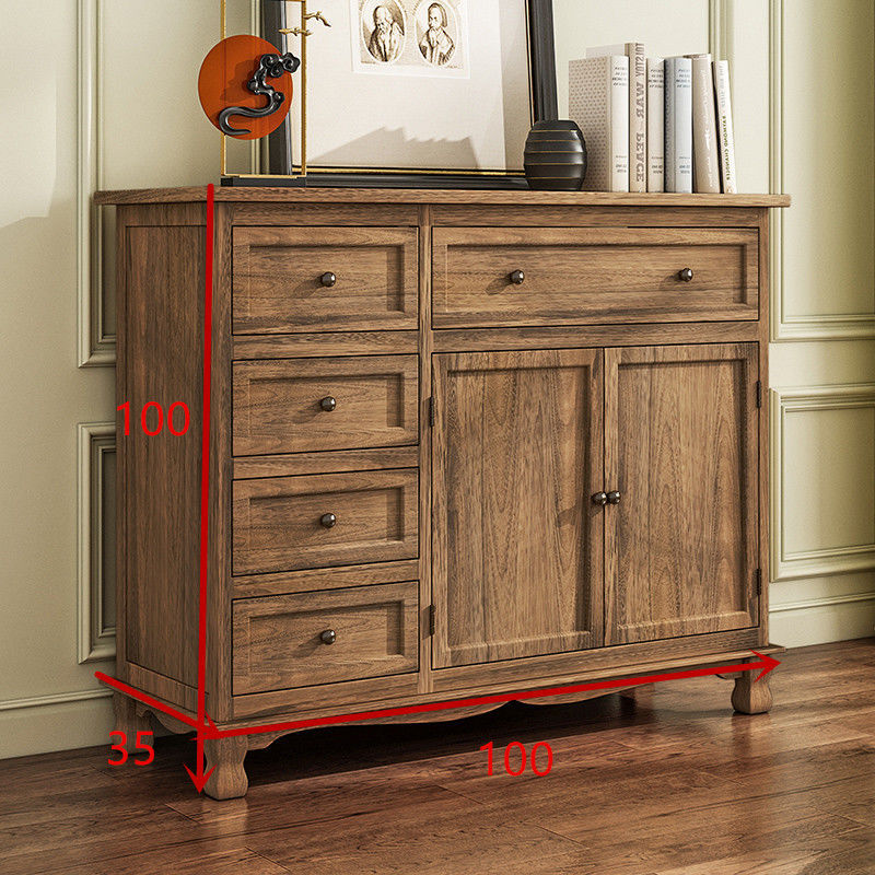 Solid wood dining side cabinet locker living room modern simple tea table against the wall side cabinet storage cabinet household