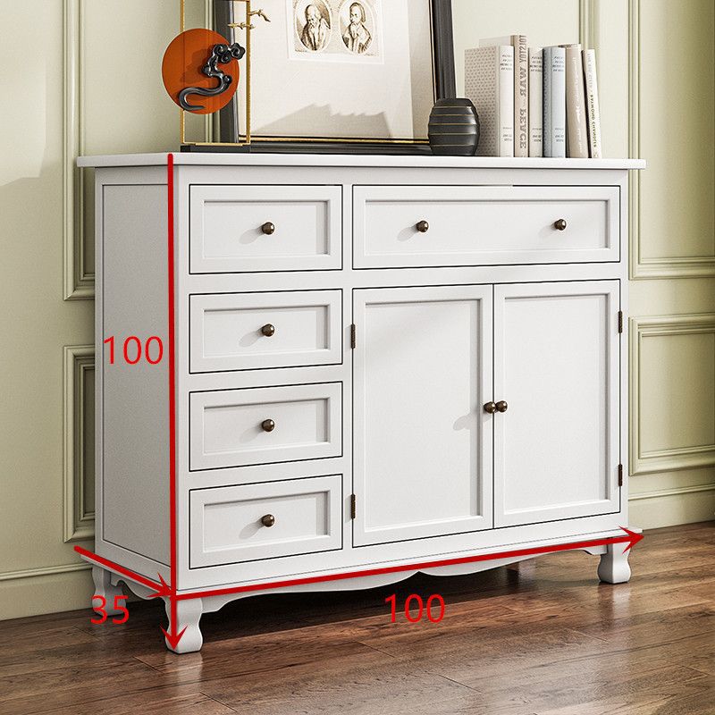 Solid wood dining side cabinet locker living room modern simple tea table against the wall side cabinet storage cabinet household