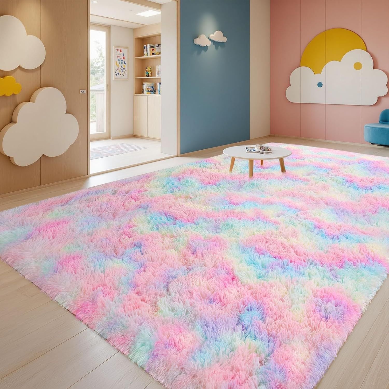 Cross-border hot-selling carpet, bedroom, living room, bedside blanket, high-end feeling, no-wash erasable blanket floor mat, room coffee table mat