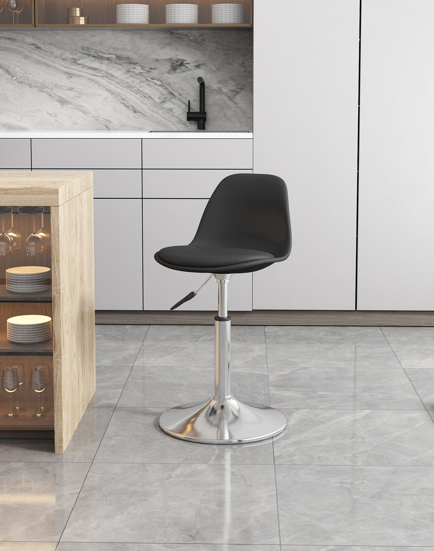 Simple household high stool bar chair bar chair can be lifted and lowered to choose rotating back chair casual chair high chair