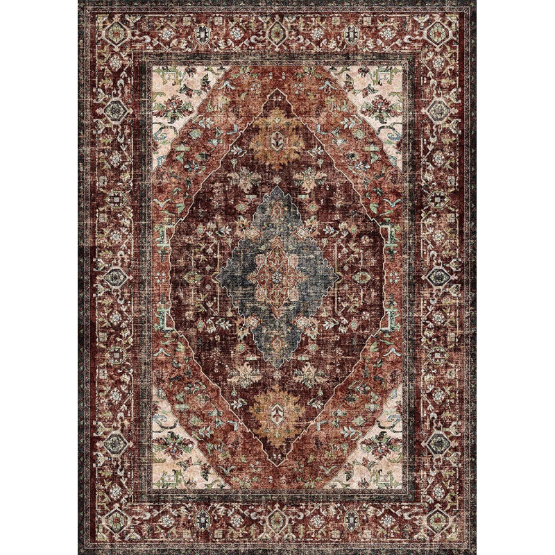 Cross-border Amazon retro living room carpet dirt-resistant and easy to take care of Nordic American sofa bedroom coffee table blanket foldable