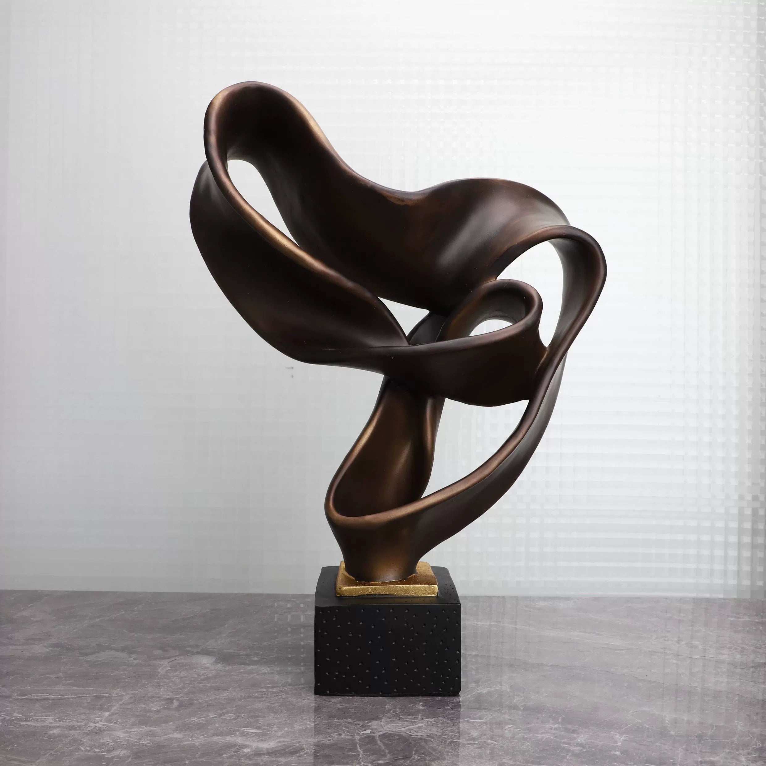 Modern simple abstract geometric sculpture ornament model room living room entrance TV cabinet soft decoration