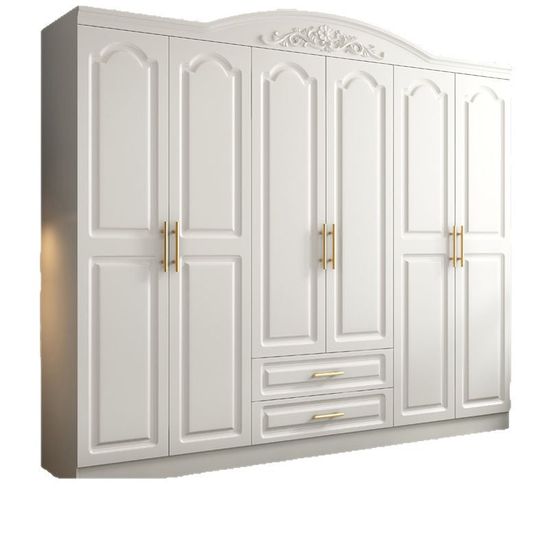 European wardrobe simple modern rental room plate wardrobe household bedroom furniture combination cabinet storage wardrobe