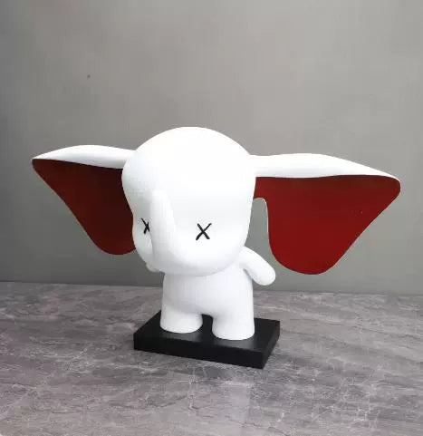 Modern minimalist creative cute Dumbo sculpture ornament model room bedroom living room entrance art ornament