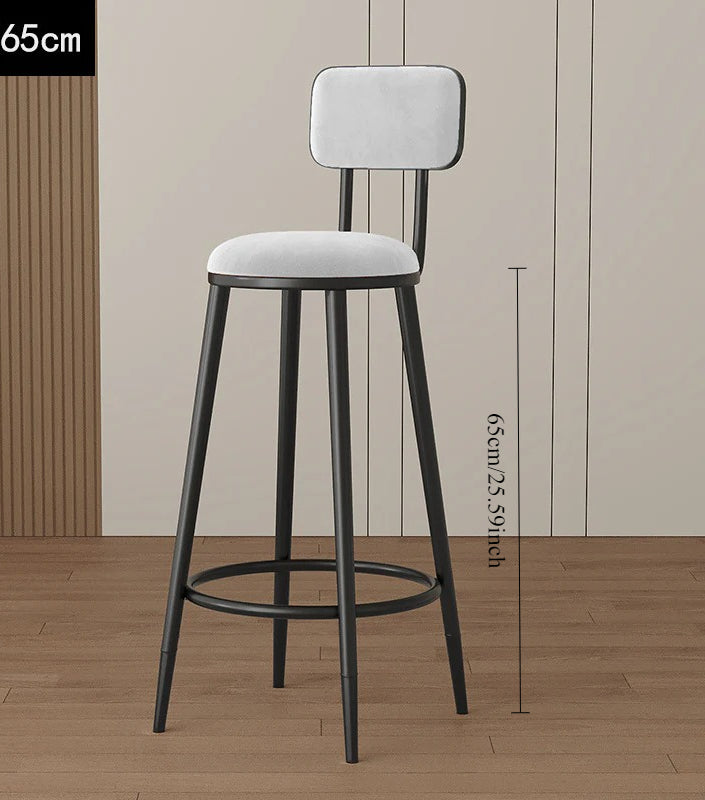 Home Bar Modern Stool Simple Tall Bar Nordic Wine Bar Chair Chair Gold Light Luxury Height Wrought Iron Back Chair