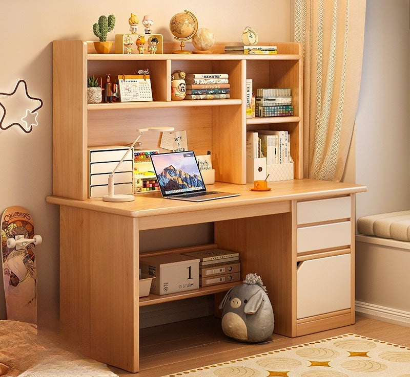 Desk bookshelf integrated computer desk desktop home student study desk and chair combination simple bedroom office writing desk