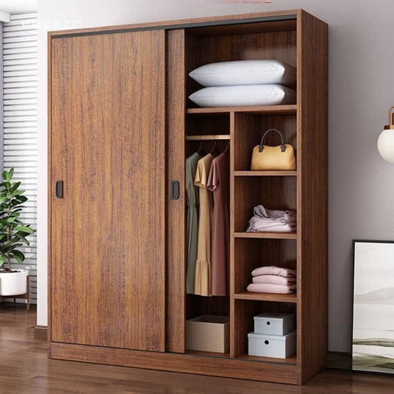 Wardrobe Home Bedroom Simple Wardrobe Strong and Durable Rental Room Clothes Cabinet Small Unit Children's Cabinet Wardrobe