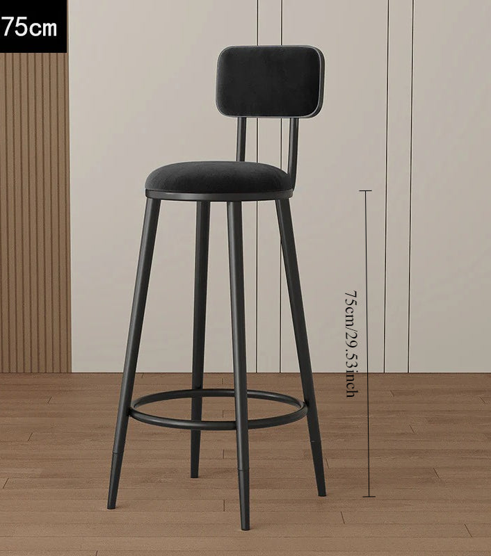Home Bar Modern Stool Simple Tall Bar Nordic Wine Bar Chair Chair Gold Light Luxury Height Wrought Iron Back Chair