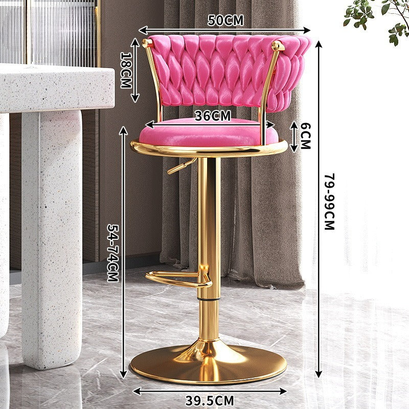 Bar chair lift chair bar front desk stool household high bar stool checkout page bar chair high stool backrest round stool