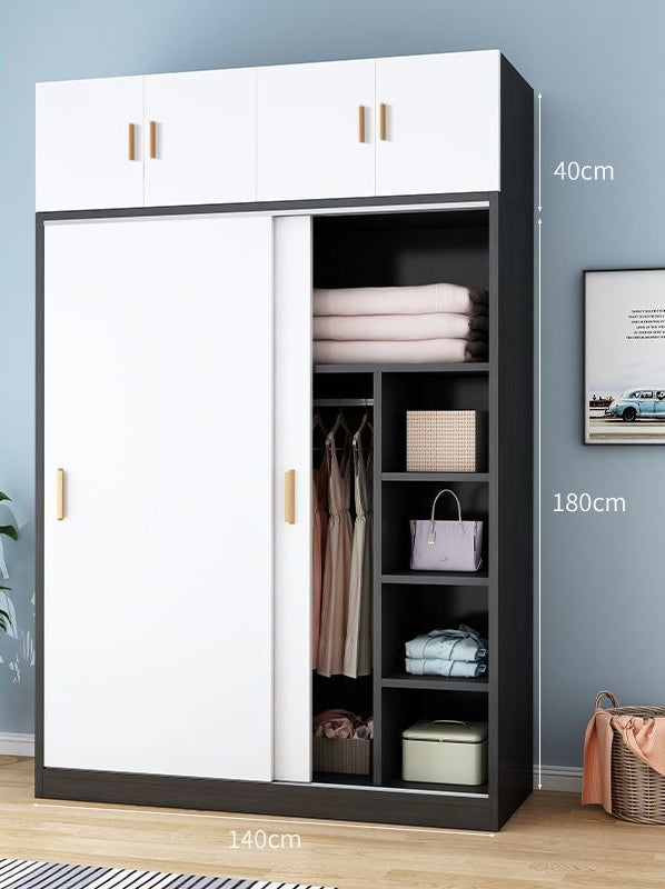 Wardrobe Home Bedroom Simple Wardrobe Strong and Durable Rental Room Clothes Cabinet Small Unit Children's Cabinet Wardrobe