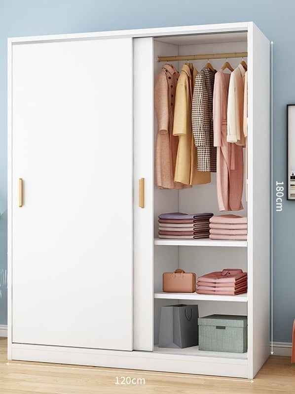 Wardrobe Home Bedroom Simple Wardrobe Strong and Durable Rental Room Clothes Cabinet Small Unit Children's Cabinet Wardrobe