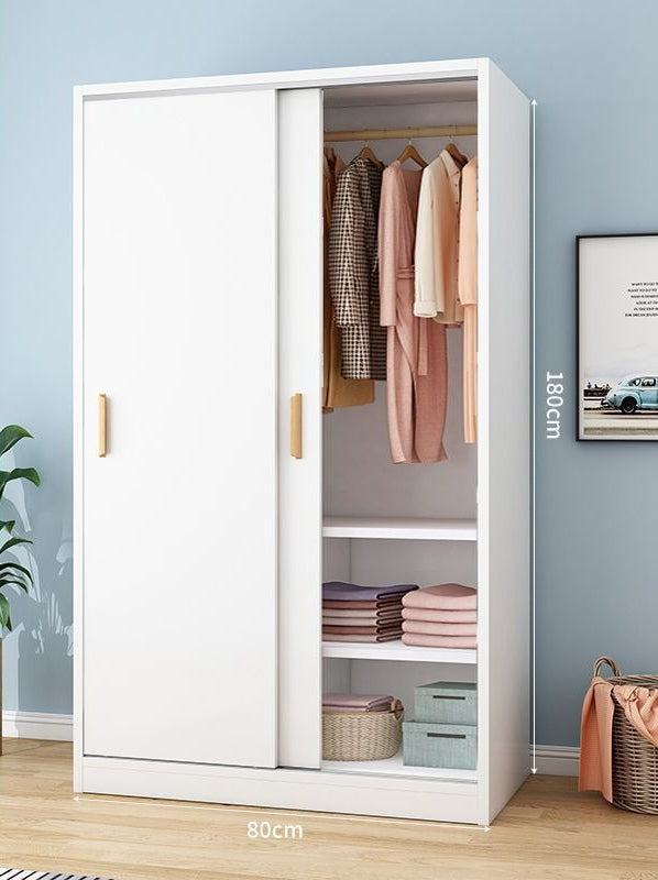 Wardrobe Home Bedroom Simple Wardrobe Strong and Durable Rental Room Clothes Cabinet Small Unit Children's Cabinet Wardrobe