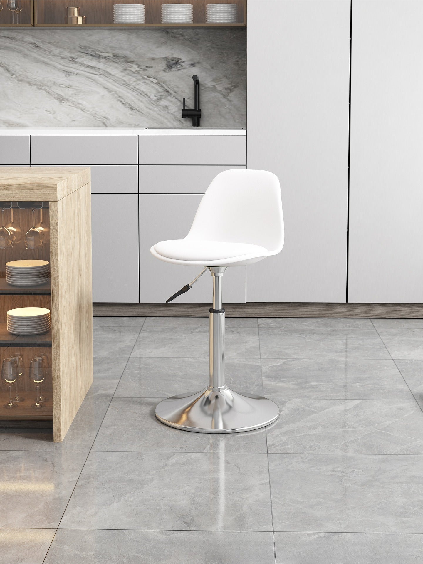 Simple household high stool bar chair bar chair can be lifted and lowered to choose rotating back chair casual chair high chair