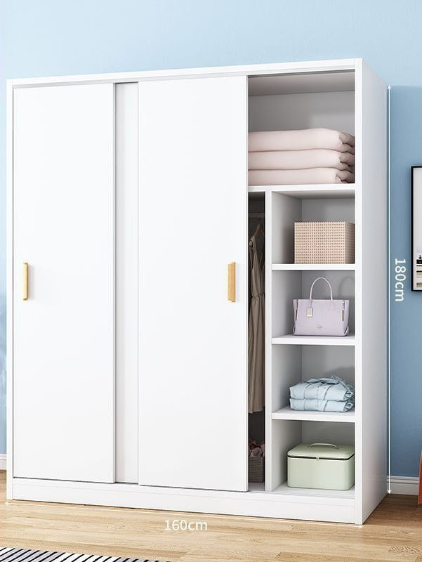 Wardrobe Home Bedroom Simple Wardrobe Strong and Durable Rental Room Clothes Cabinet Small Unit Children's Cabinet Wardrobe