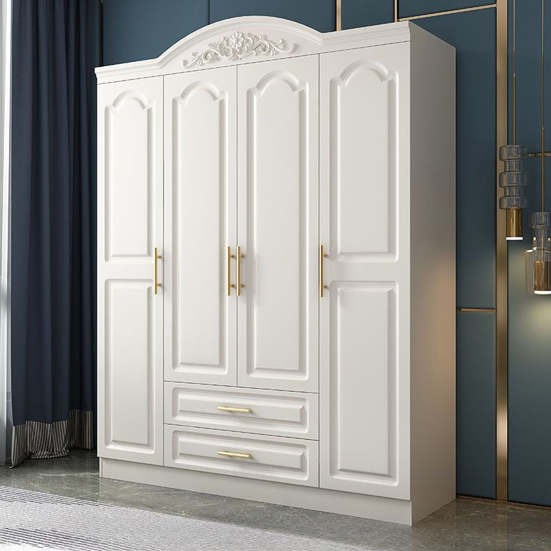 European wardrobe simple modern rental room plate wardrobe household bedroom furniture combination cabinet storage wardrobe