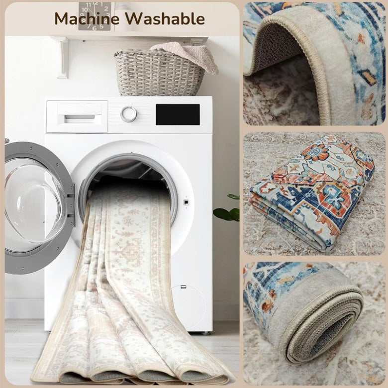 Cross-border Amazon retro living room carpet dirt-resistant and easy to take care of Nordic American sofa bedroom coffee table blanket foldable