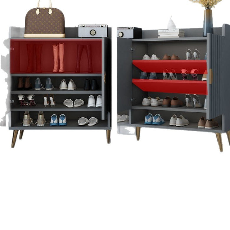 Light luxury shoe cabinet, large capacity, simple and modern entrance hall, entrance cabinet, Nordic home storage shoe changing stool