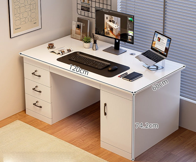 Computer desk Desktop bedroom Home desk with drawers Office desk Simple modern desk Workbench