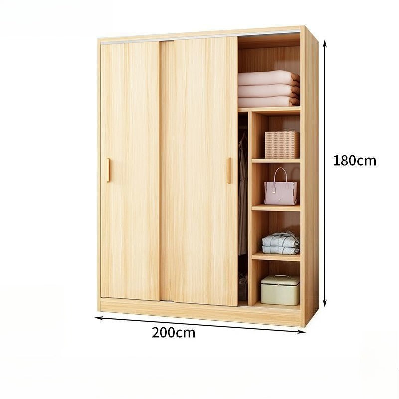 Wardrobe Home Bedroom Simple Wardrobe Strong and Durable Rental Room Clothes Cabinet Small Unit Children's Cabinet Wardrobe