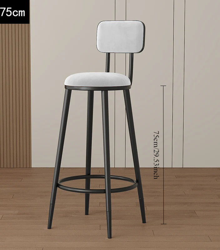 Home Bar Modern Stool Simple Tall Bar Nordic Wine Bar Chair Chair Gold Light Luxury Height Wrought Iron Back Chair