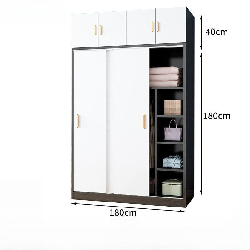 Wardrobe Home Bedroom Simple Wardrobe Strong and Durable Rental Room Clothes Cabinet Small Unit Children's Cabinet Wardrobe