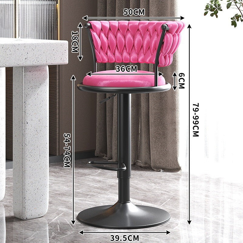 Bar chair lift chair bar front desk stool household high bar stool checkout page bar chair high stool backrest round stool