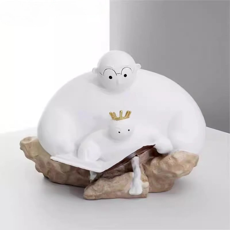 Modern simple cloud character resin ornament living room coffee table model house sales department entrance home decoration