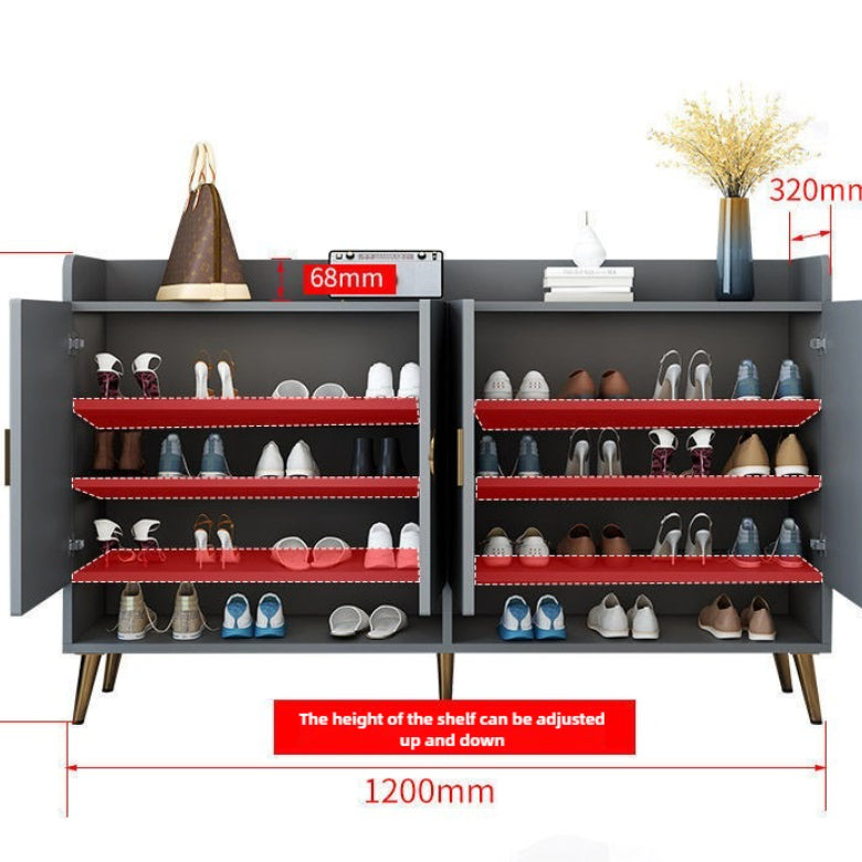 Light luxury shoe cabinet, large-capacity shoe cabinet at the entrance of the house, and the entrance cabinet. Modern style 2023 new shoe cabinet two-in-one