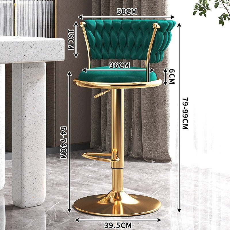 Bar chair lift chair bar front desk stool household high bar stool checkout page bar chair high stool backrest round stool