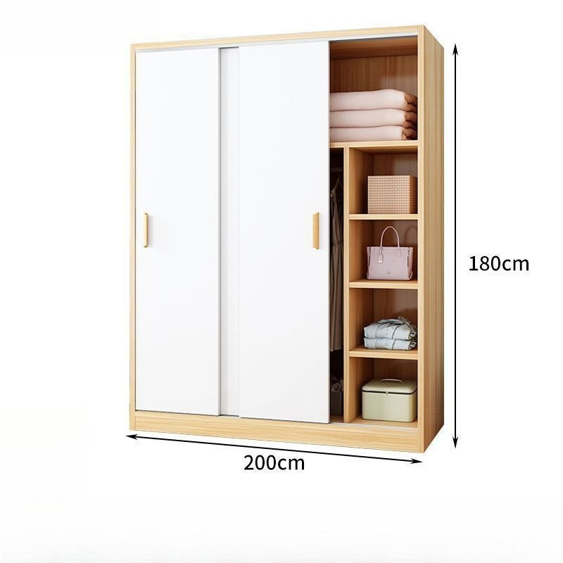 Wardrobe Home Bedroom Simple Wardrobe Strong and Durable Rental Room Clothes Cabinet Small Unit Children's Cabinet Wardrobe