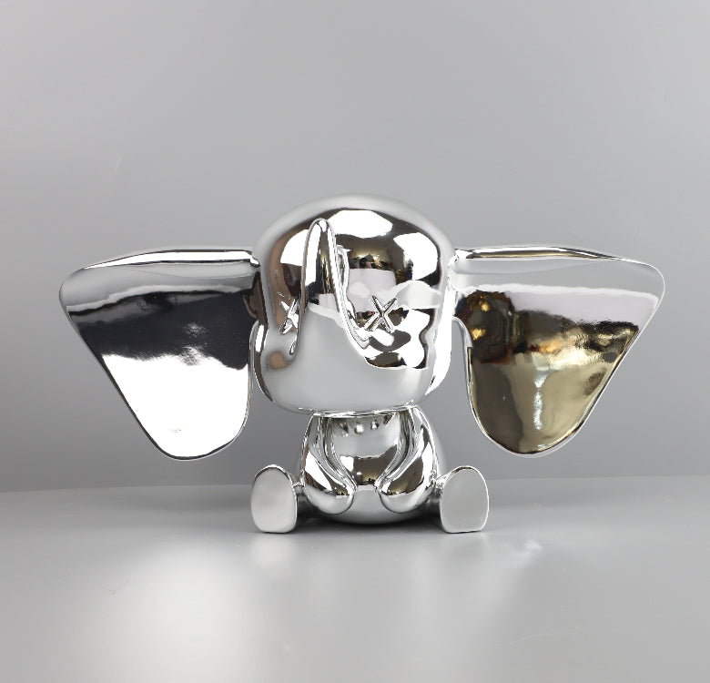 Modern minimalist creative cute Dumbo sculpture ornament model room bedroom living room entrance art ornament
