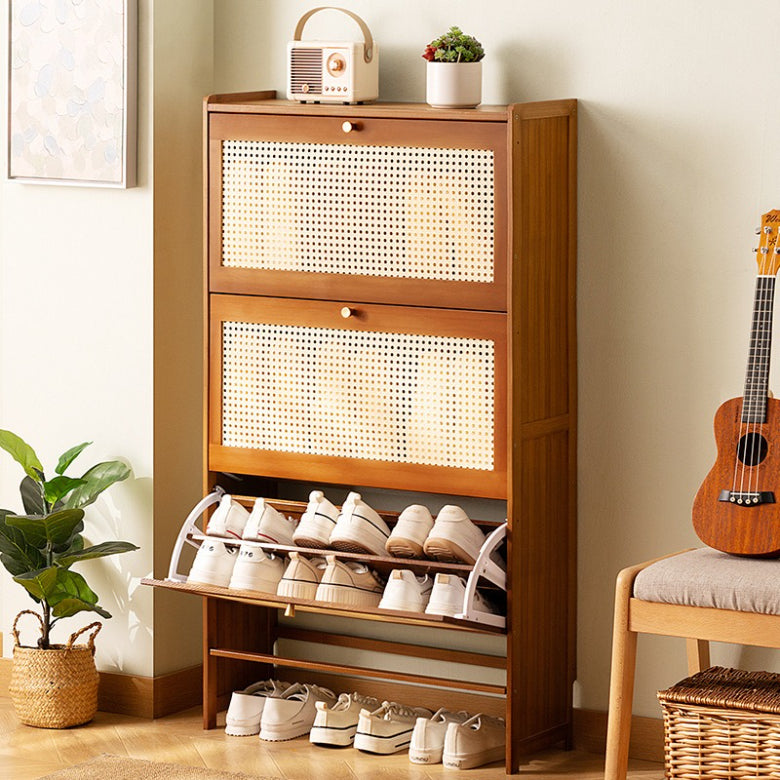 Door shoe cabinet High vertical entry cabinet Integrated household entrance cabinet Narrow cabinet for corridor outside the door Ultra-thin shoe rack