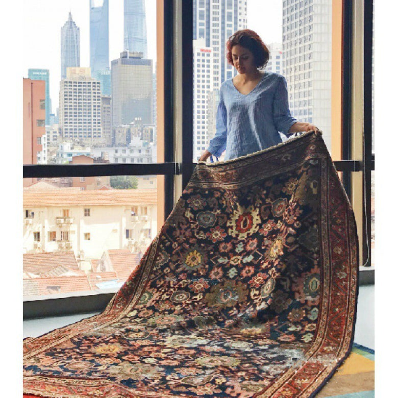 Cross-border Amazon retro living room carpet dirt-resistant and easy to take care of Nordic American sofa bedroom coffee table blanket foldable