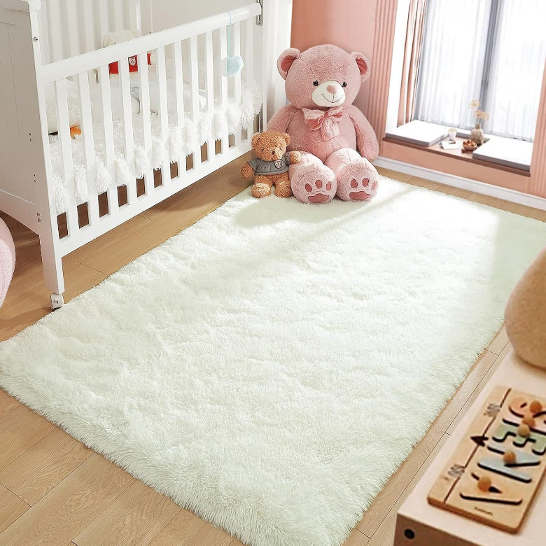 Bedroom carpet thickened, creamy wind girl bedside blanket plush dirt-resistant ins wind large area full room carpet