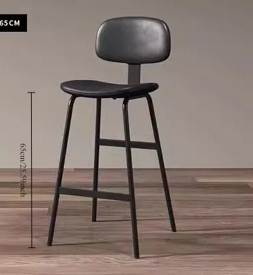 Simple business backrest high chair Nordic midisland bar chair Modern bar chair Internet celebrity bar stool Cafe high stool