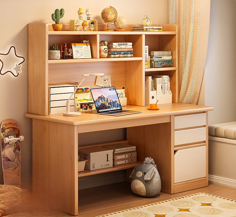 Desk bookshelf integrated computer desk desktop home student study desk and chair combination simple bedroom office writing desk