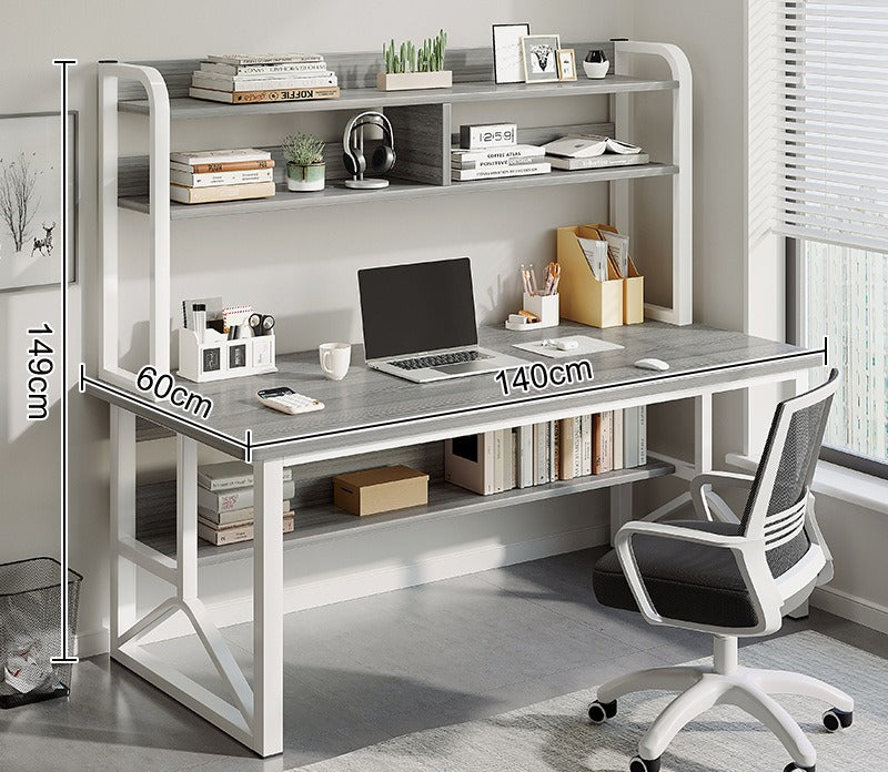 Computer desk Desktop desk Bookshelf Integrated table Simple bedroom Female student Home study writing desk Desk