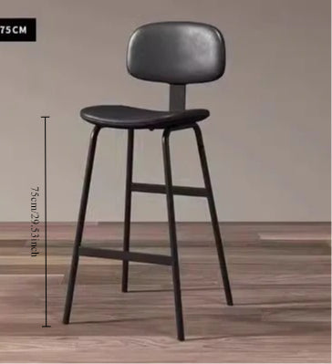 Simple business backrest high chair Nordic midisland bar chair Modern bar chair Internet celebrity bar stool Cafe high stool