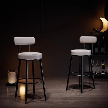 Simple backrest high chair Nordic midisland bar chair Modern bar chair Internet celebrity home bar stool Cafe high stool