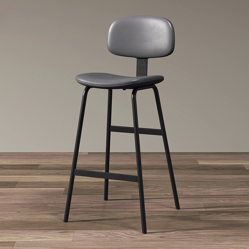 Simple business backrest high chair Nordic midisland bar chair Modern bar chair Internet celebrity bar stool Cafe high stool