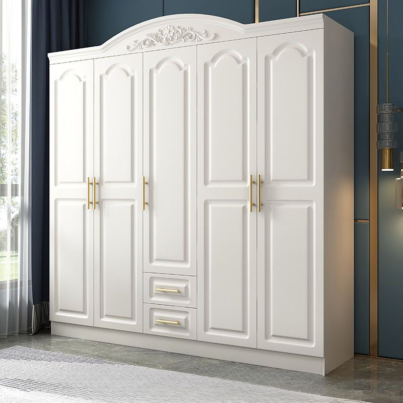 European wardrobe simple modern rental room plate wardrobe household bedroom furniture combination cabinet storage wardrobe